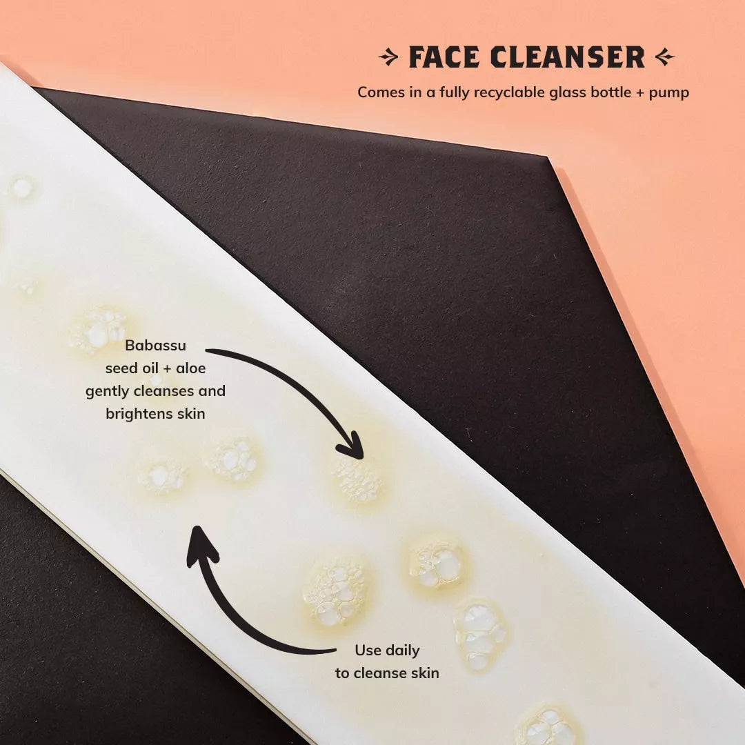 Face Cleanser + Face Cream + Clay Mask Bundle