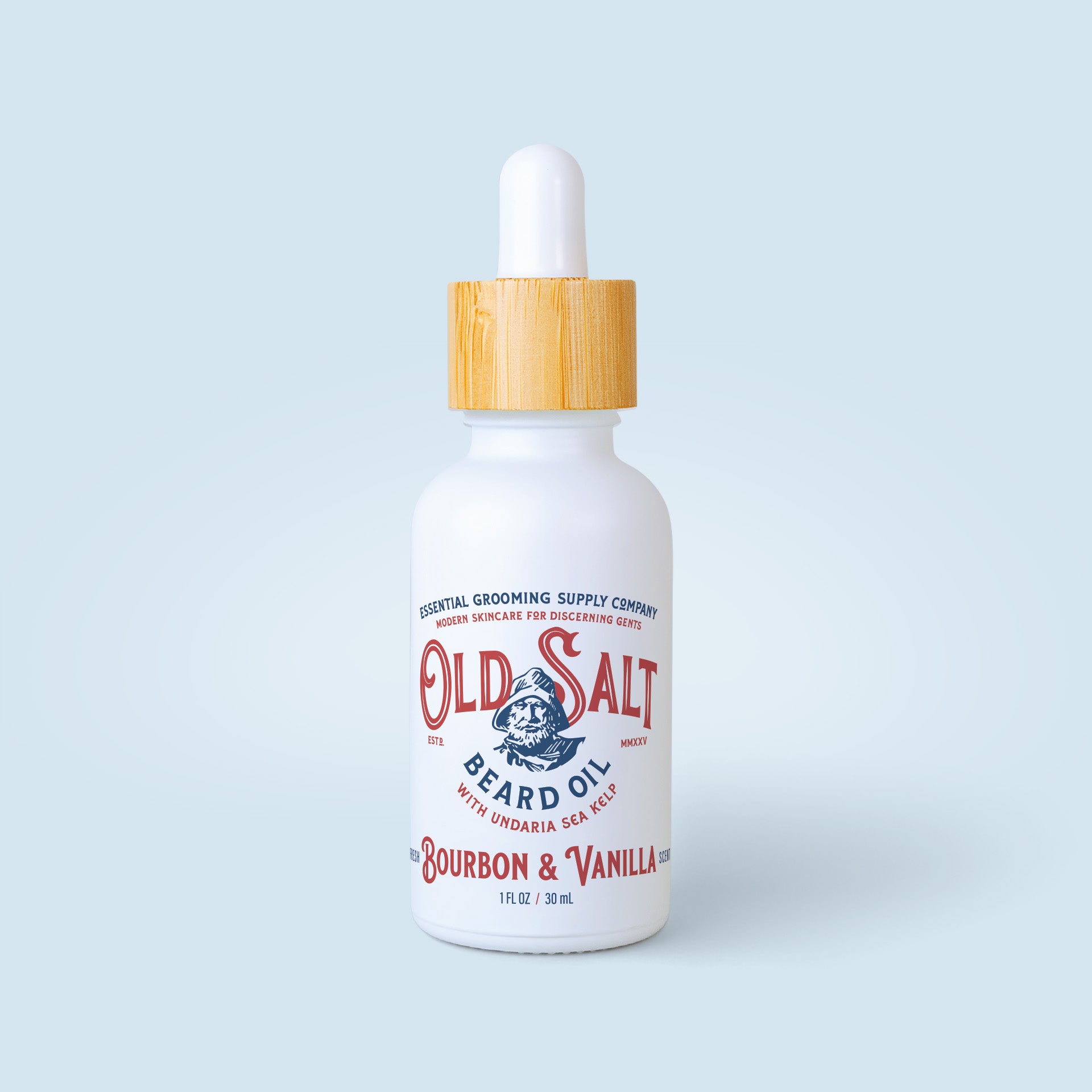 Bourbon + Vanilla Beard Oil with Undaria Sea Kelp
