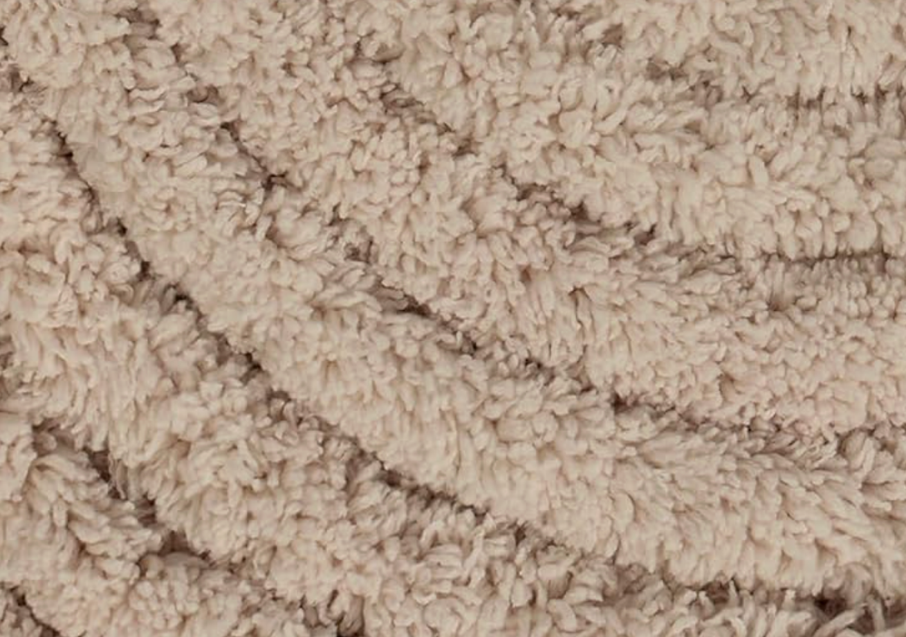 Sand and Khaki Finger-Knit Handmade Dog Bed - 19" x 30"