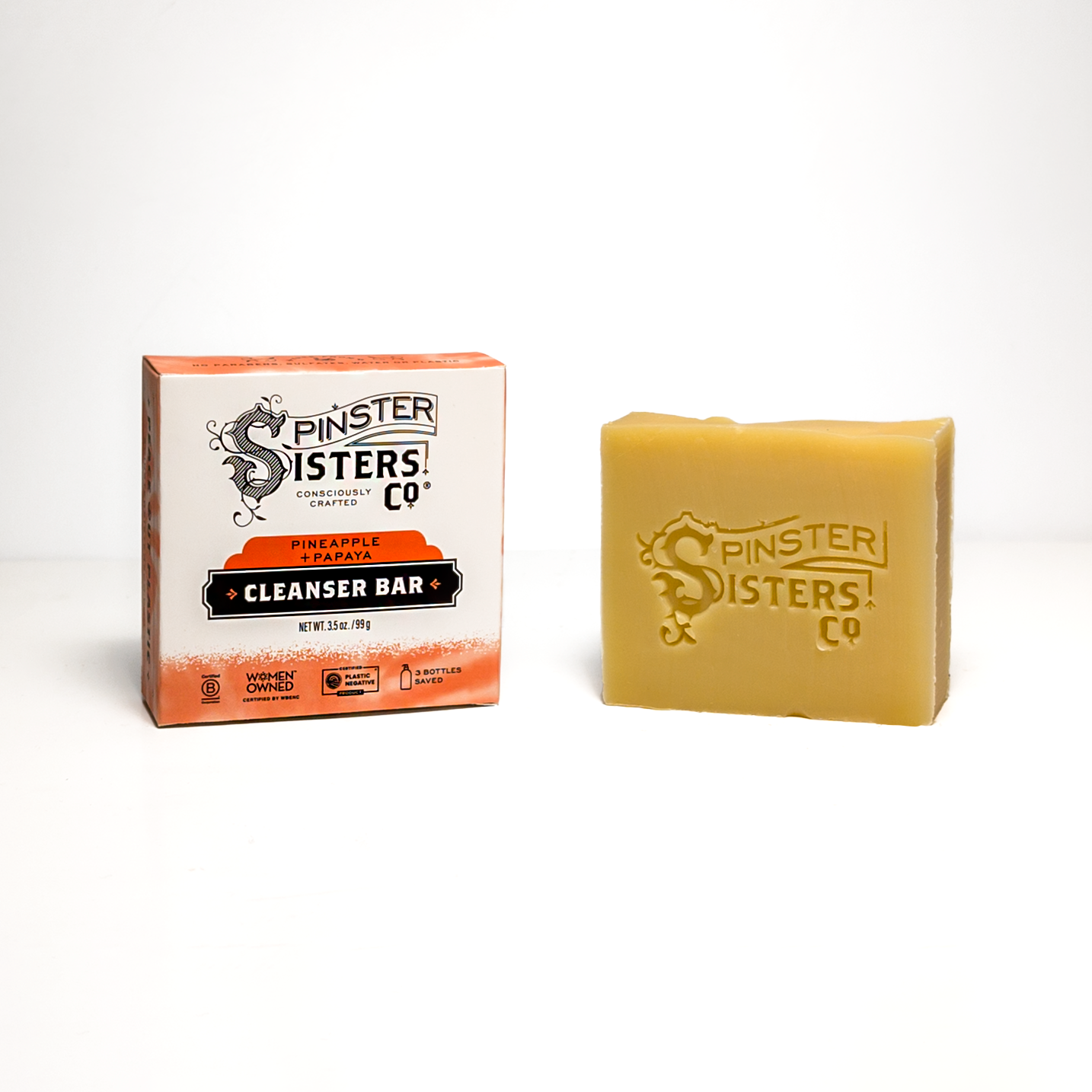 Best Vegan Daily Glow Face Cleanser Bar - Pineapple and Papaya