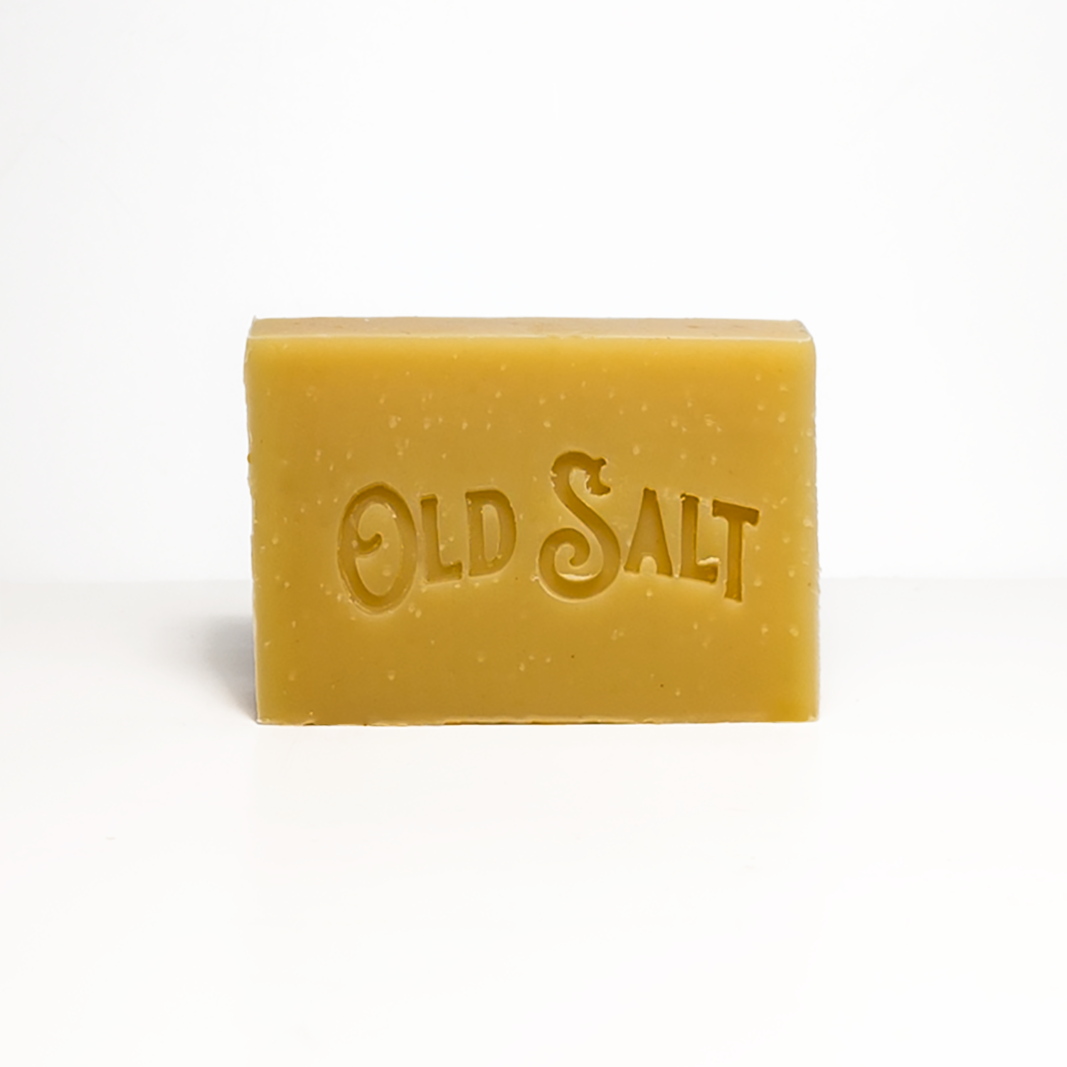 Bar of Trade Winds Spice soap with 'Old Salt' branding on a white background