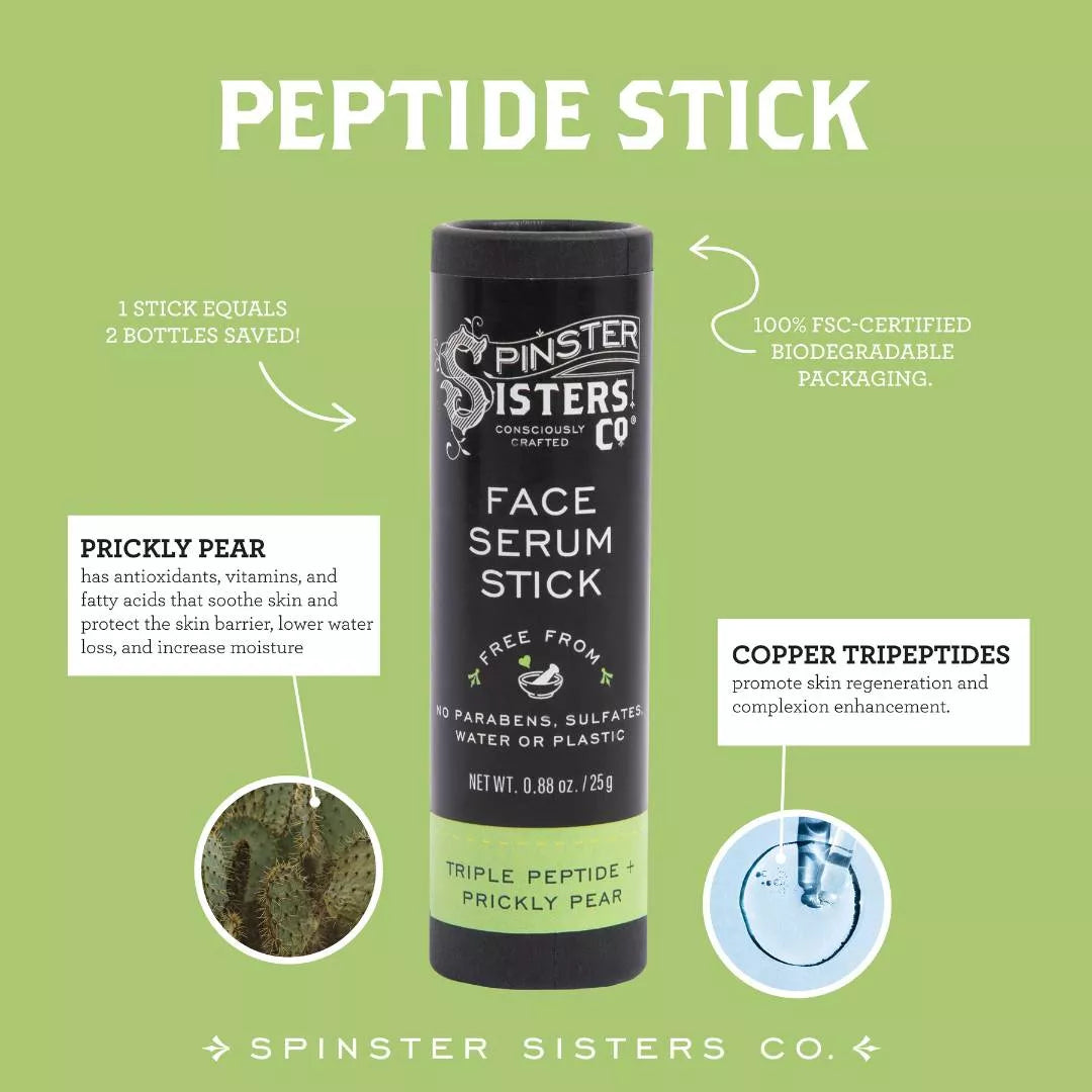 Face Serum Stick with Triple Peptides + Prickly Pear Oil