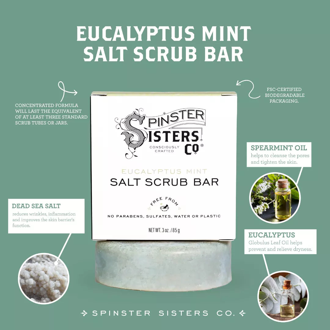 Eucalyptus Mint Salt Scrub Bar