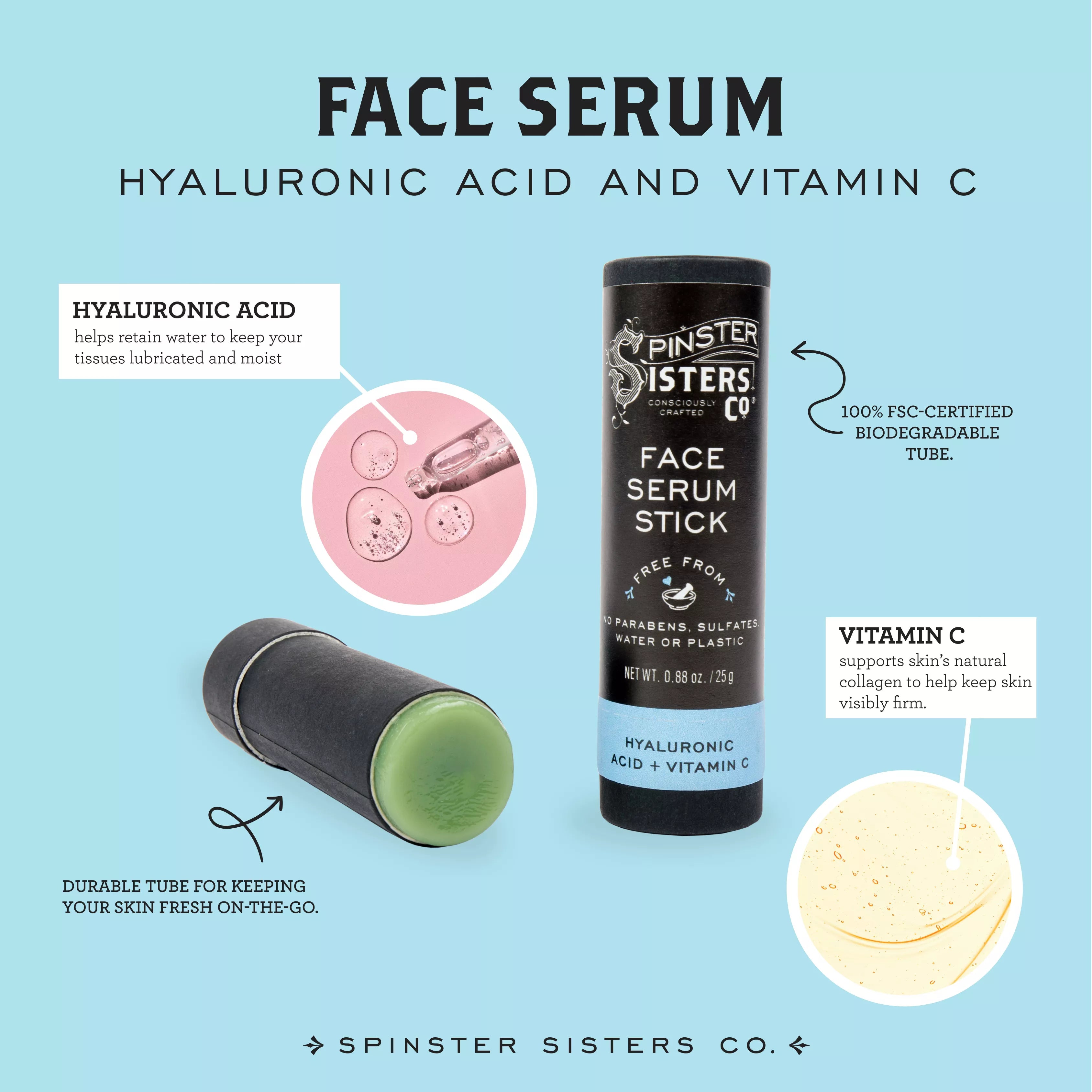 Benefits of Hyaluronic Acid & Vitamin C Face Serum Stick