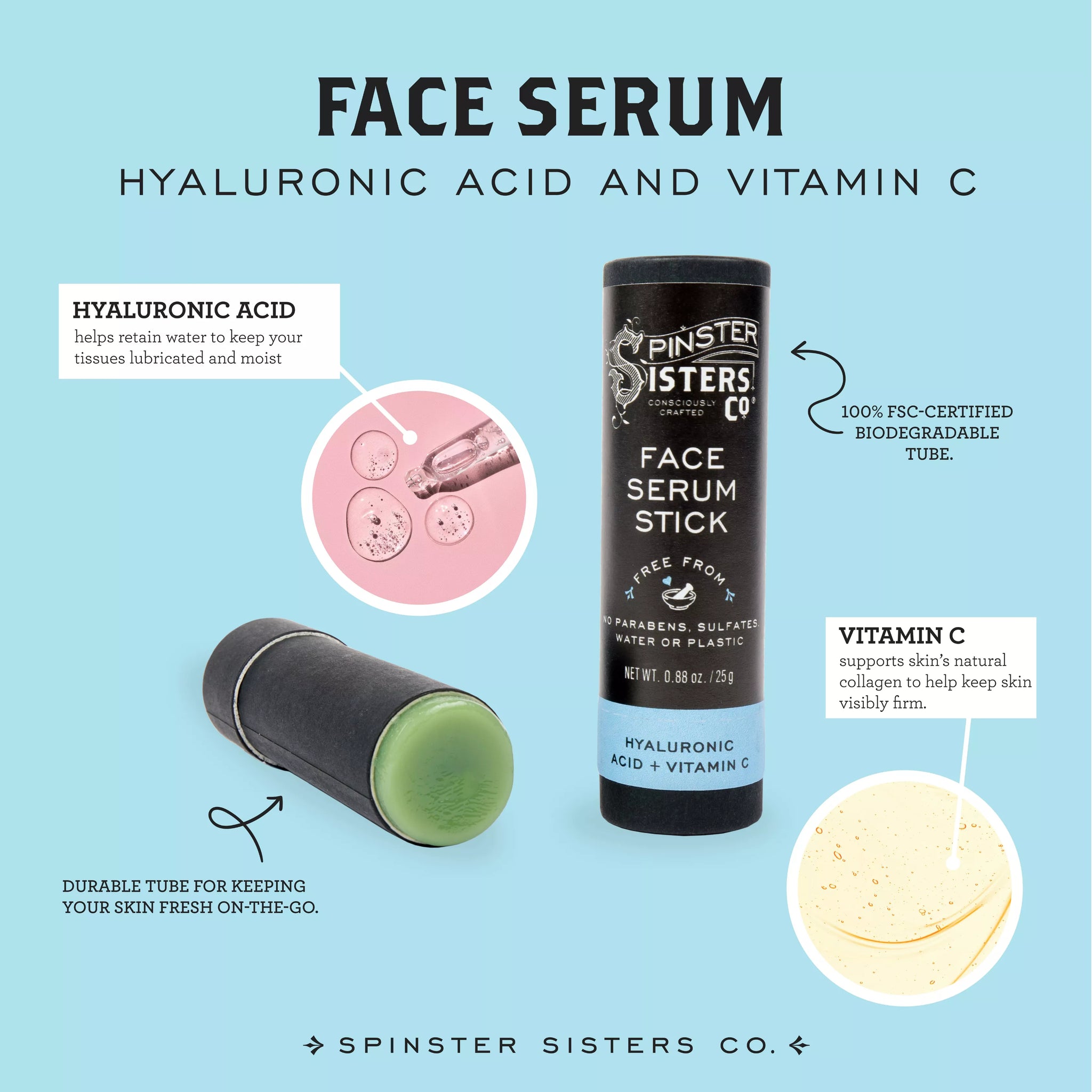 Face Serum Stick with Hyaluronic Acid + Vitamin C