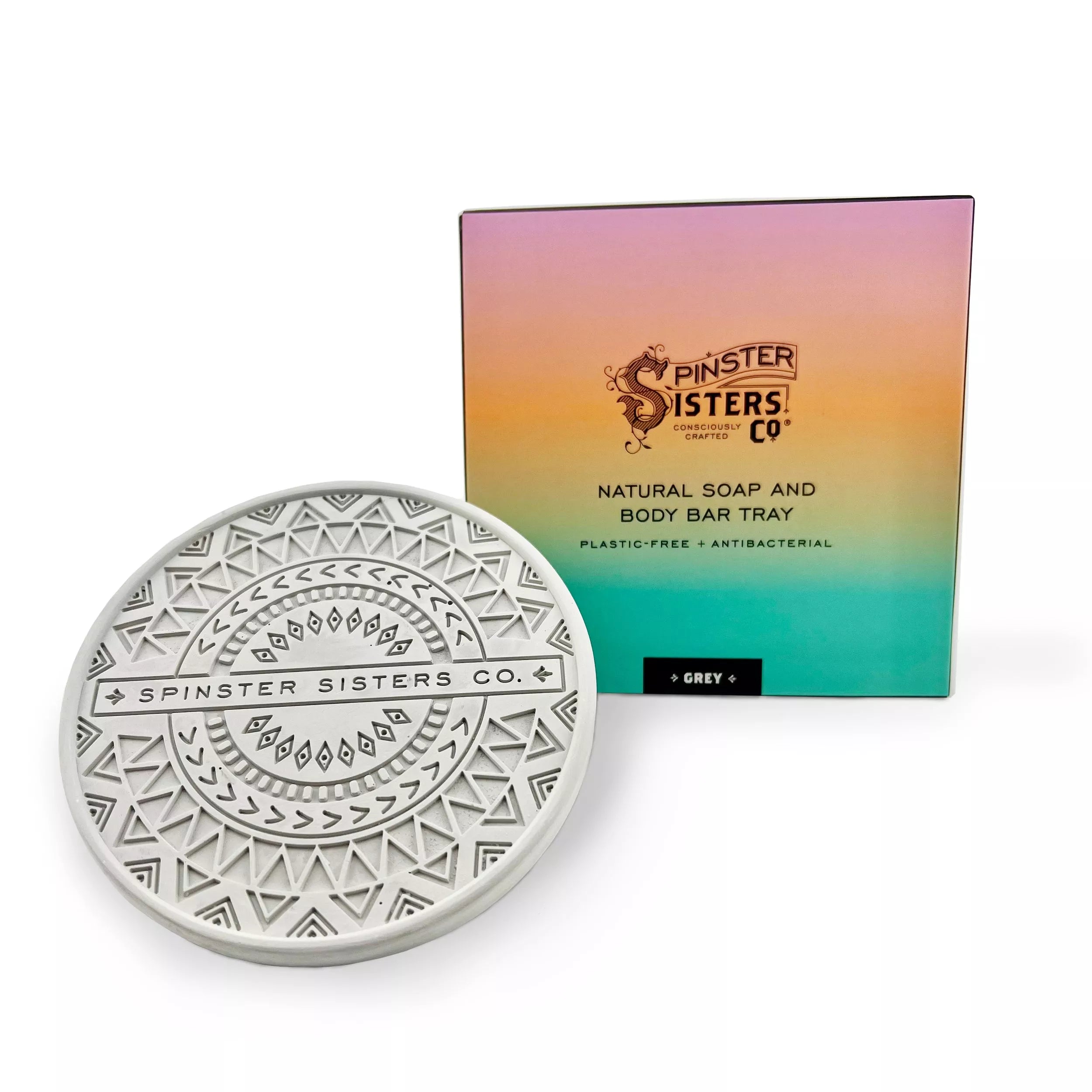 Circular Diatomaceous Earth Soap Tray or Dish