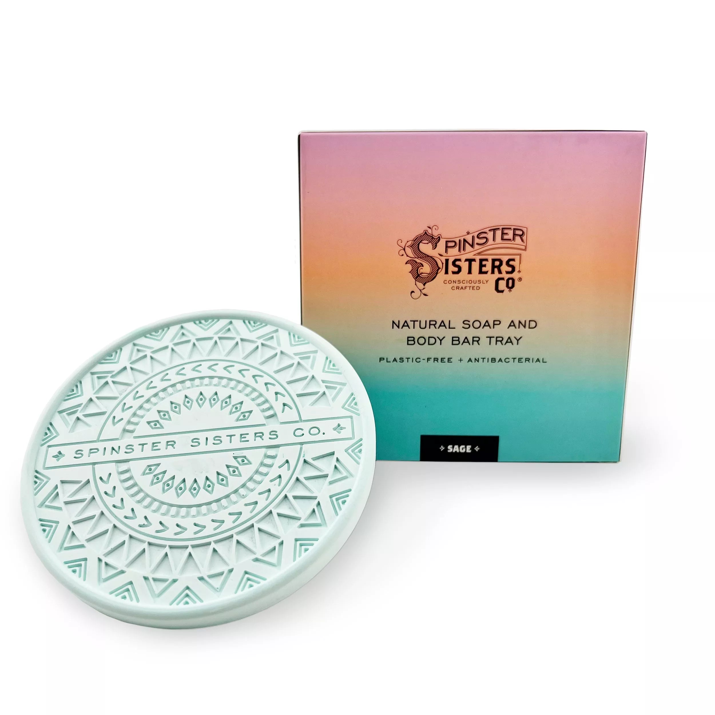 Circular Diatomaceous Earth Soap Tray or Dish