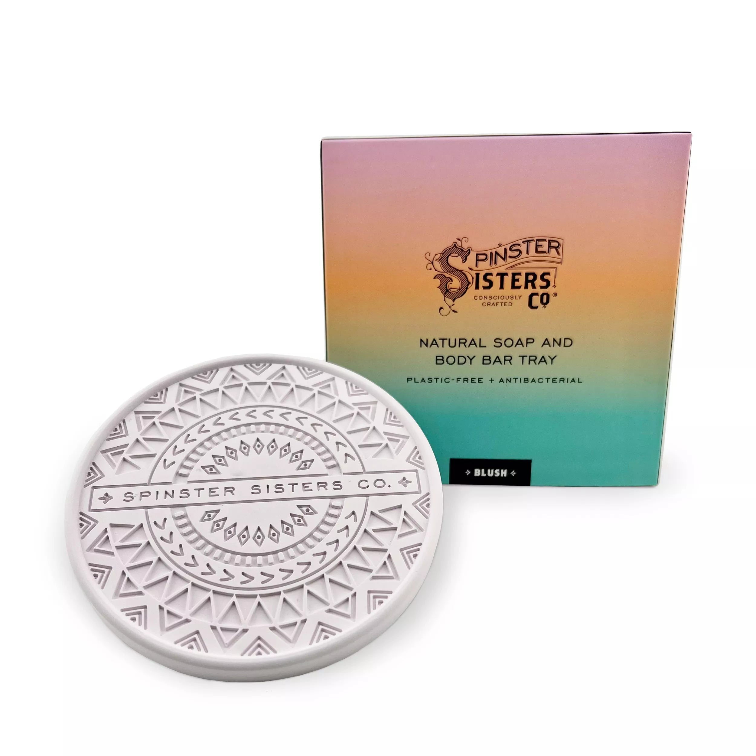 Circular Diatomaceous Earth Soap Tray or Dish