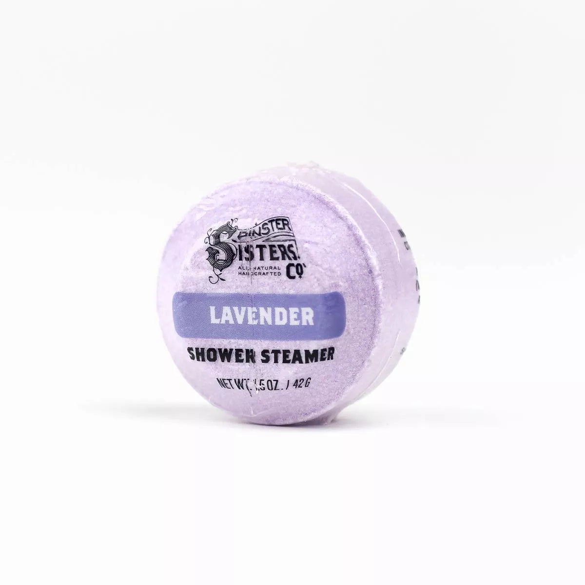 Lavender tablet shaped shower bomb